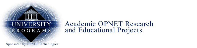 Academic OPNET Research and Educational Projects